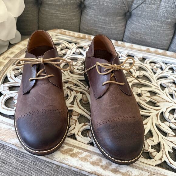 Olukai Brown Leather Oxford Shoes Men’s 10 main image 2